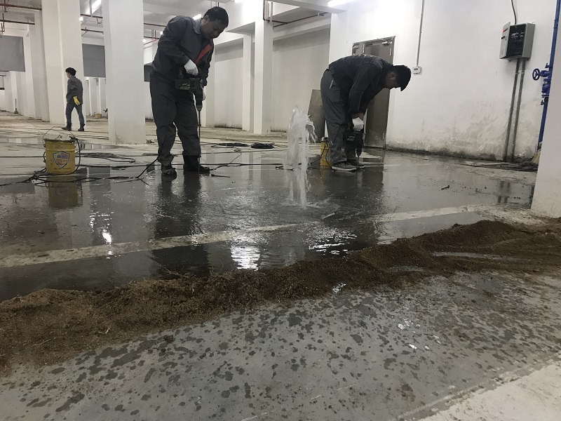 某地下室底板頂板堵漏工程2