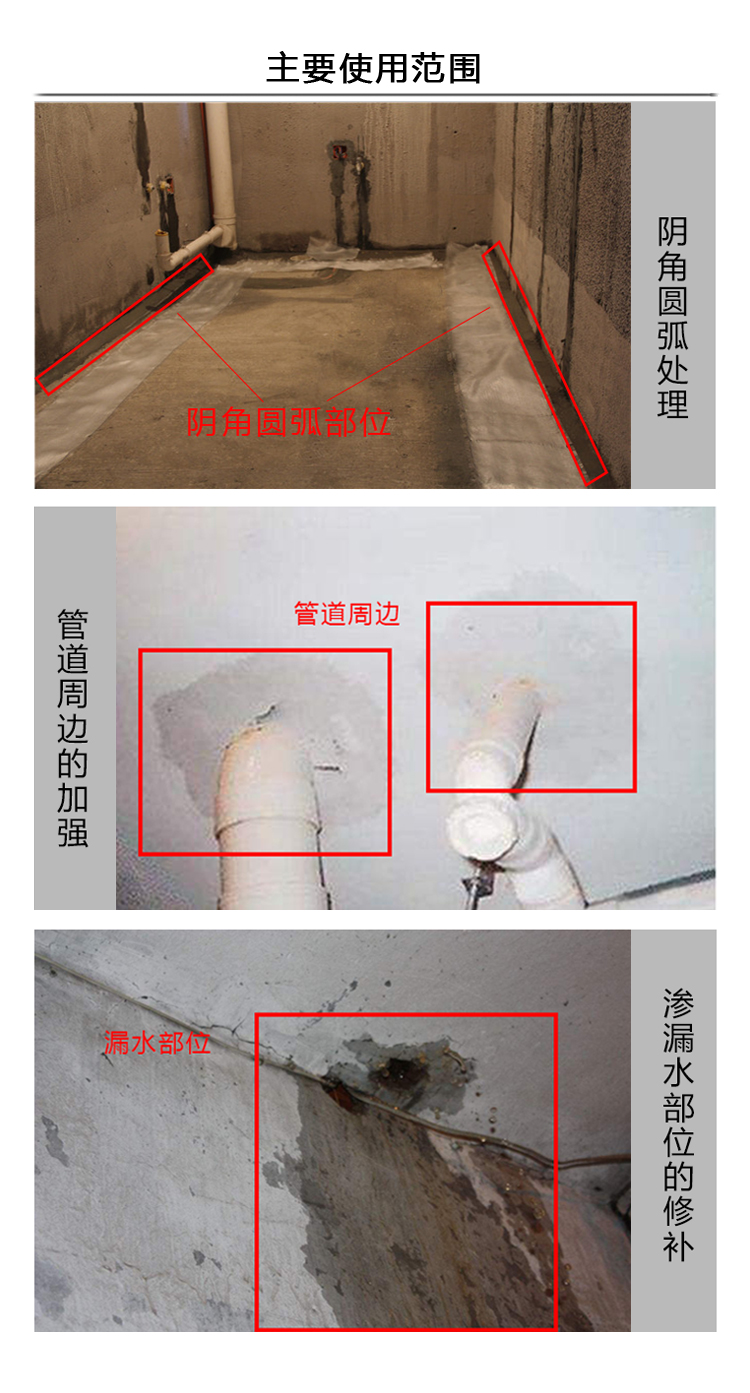 堵漏劑適用范圍