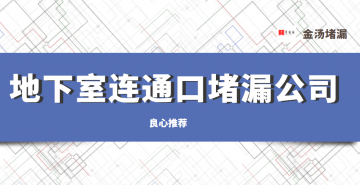 地下室連通口堵漏公司