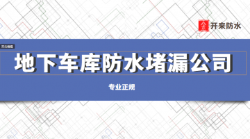 地下室注漿堵漏施工方案2套(防水注漿)