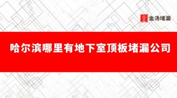 哈爾濱哪里有地下室頂板堵漏公司