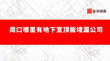 周口哪里有地下室頂板堵漏公司