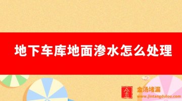 地下車庫地面滲水怎么處理（車庫地面冒水）